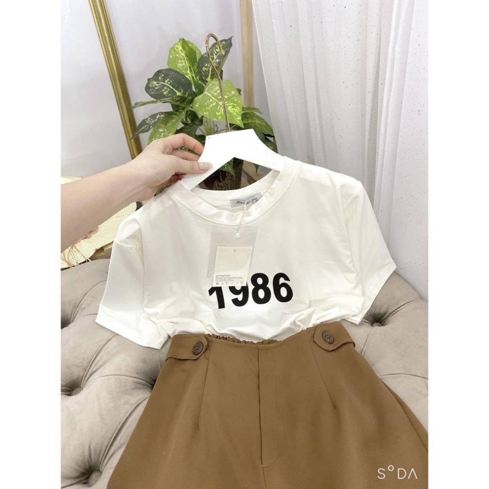 Set đồ nữ cá tính, set quần lửng áo thun đi chơi sang chảnh mùa hè đẹp 8A00051 THVVN | BigBuy360 - bigbuy360.vn