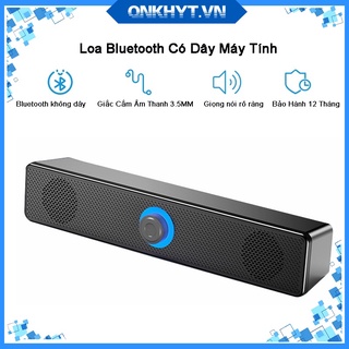Loa bluetooth có dây vi tính máy tính tivi âm thanh 360 độ nghe nhạc xem phim cực đã loa soundbar để bàn âm trầm