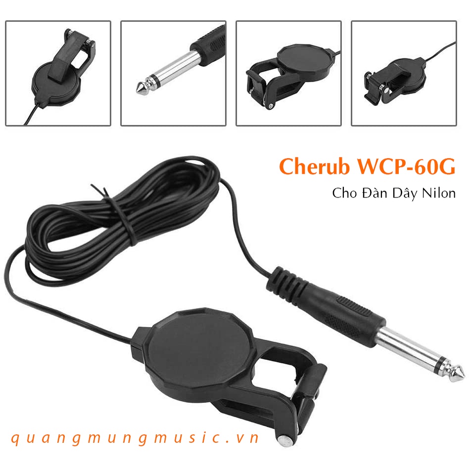 Bộ Tăng Âm – Pickup WCP-60G - 60V – Bộ Thu Phát Chuyên Dùng Cho Đàn Guitar, Violin, Đàn Nhị, Nguyệt