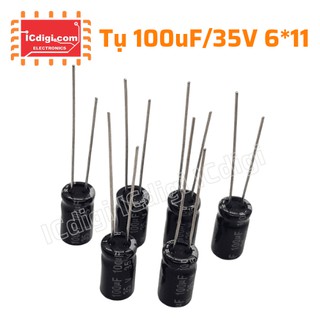 Bộ 100 con tụ hóa 35v 100uf 6x11mm