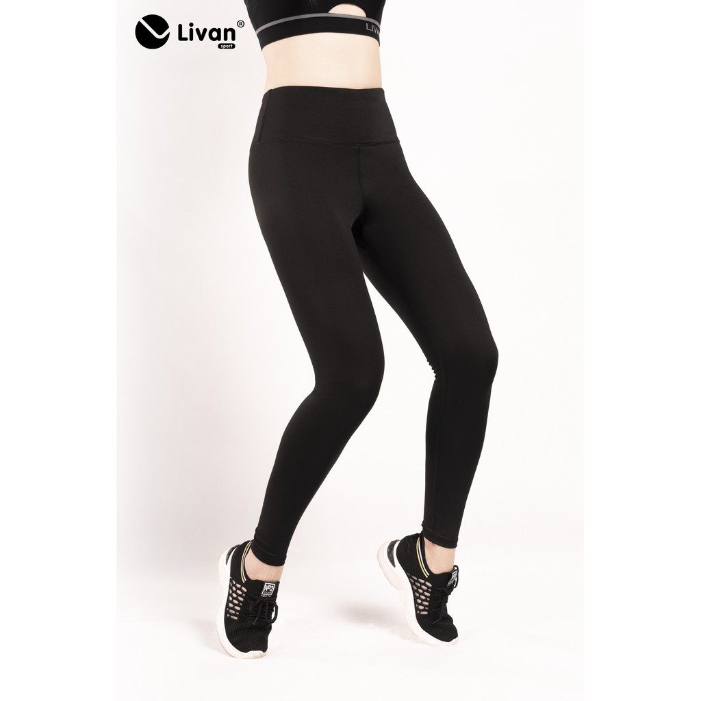 Quần Legging Nữ Livan Sport Mistery Cạp Cao Tôn Dáng Thoáng Khí Hỗ Trợ Vận Động