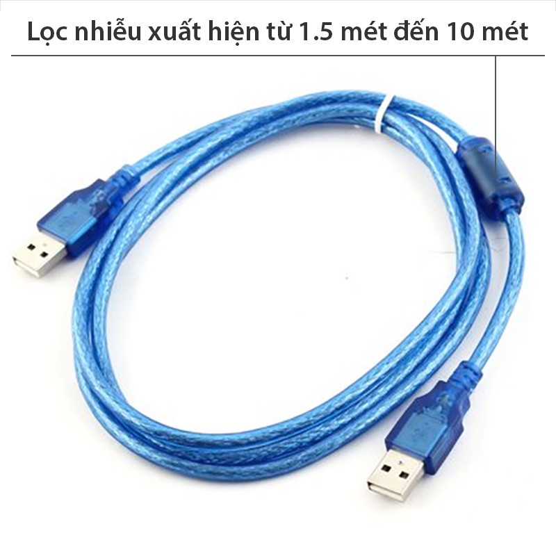 Dây cáp 2 đầu USB Male - Male - Cáp USB 2 đầu đực chiều dài 30Cm 50Cm 1.5 mét 3 mét 5 mét 10 mét