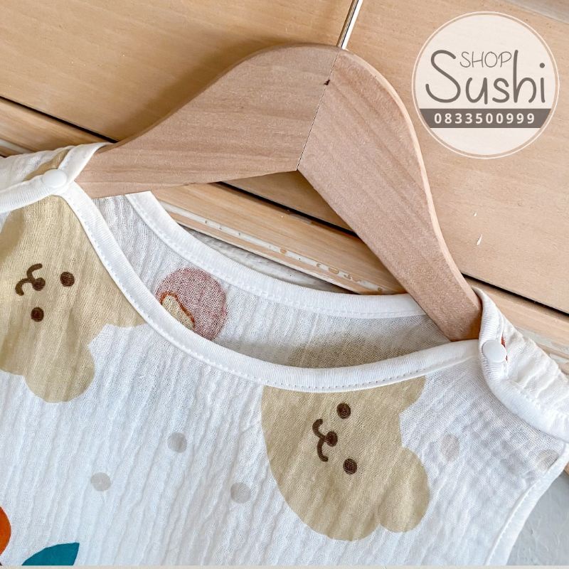 (FreeShip) Túi ngủ mùa hè cho bé, Túi ngủ vải xô mỏng