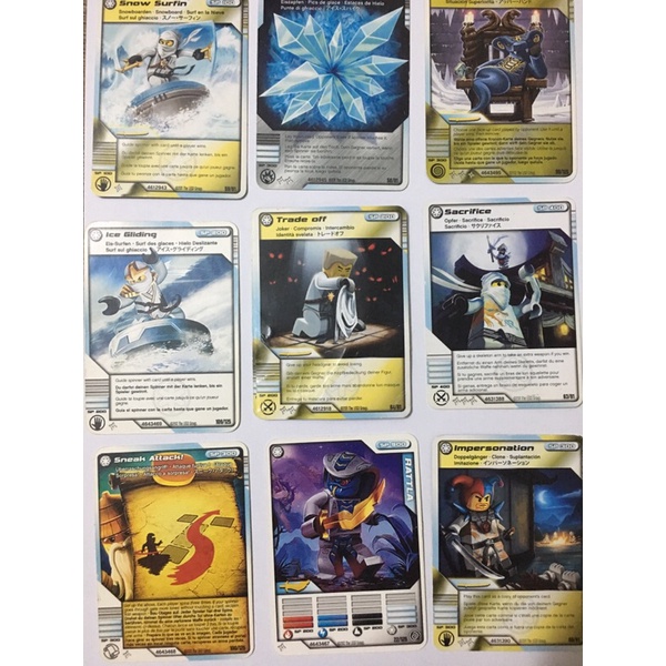 Thẻ bài ninjago 142 hệ băng trắng