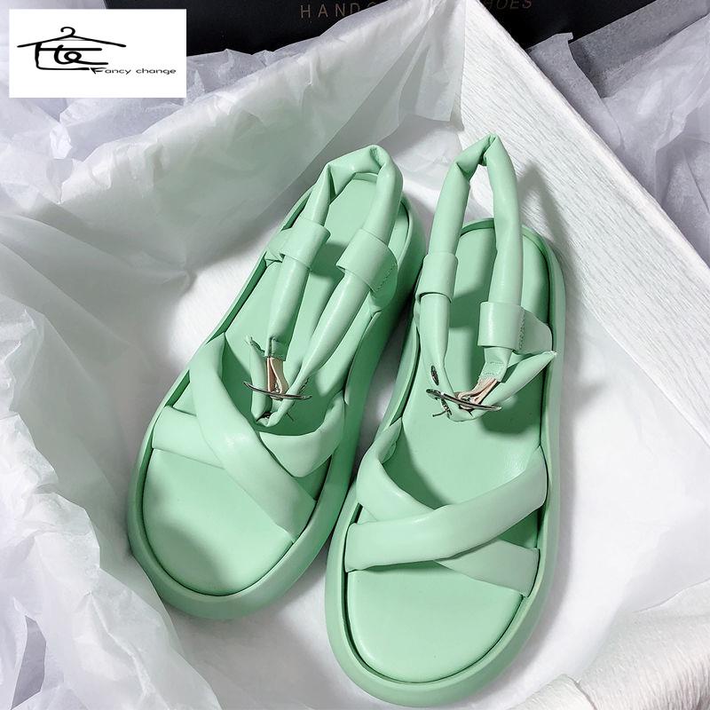 Giày Sandal Mùa Hè Đế Dày Phong Cách Thời Trang Hàn Quốc 2022