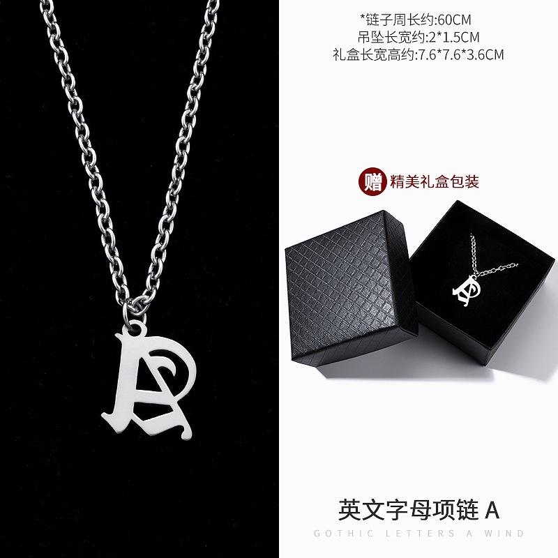 Thời Trang vòng cổ Mặt Chữ Phong Cách Hip Hop Gothic Cá Tính Cho Nam Và Nữ