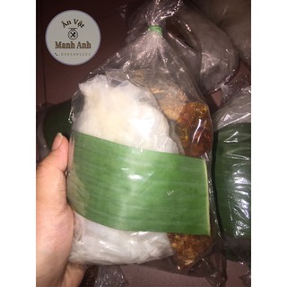Combo 10b bánh tráng sate ủ lá chuối