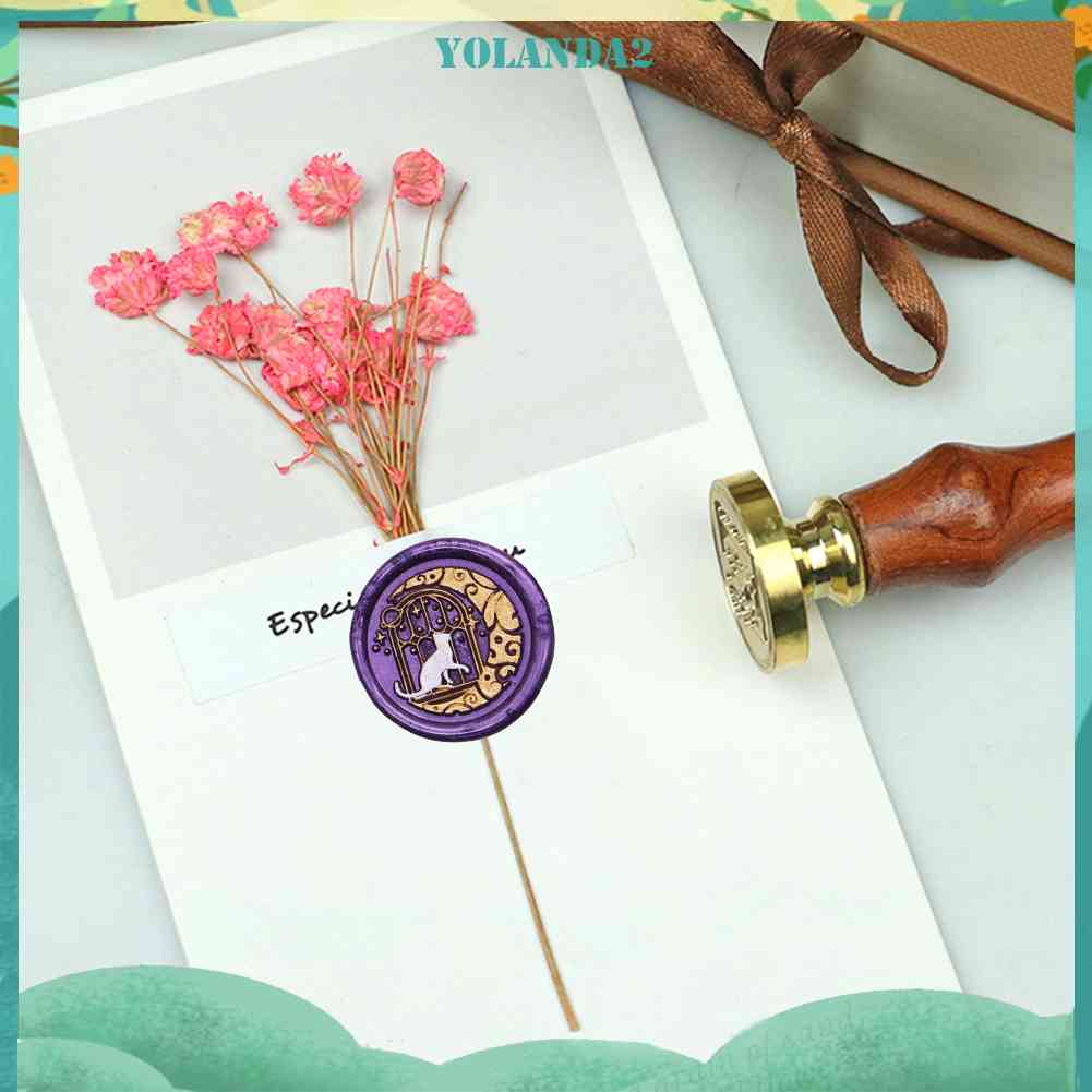 Đầu Con Dấu Sáp Tròn Hình Động Vật Phong Cách Retro Dùng Để Trang Trí Thiệp Cưới