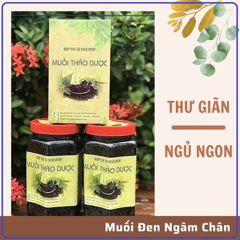 Muối Ngâm Chân Thảo Dược  Organic100% Thiên Nhiên Muối  Thảo Dược Ngâm Chân 550g Hàng Chính Hãng Sinh Dược- Tuancase