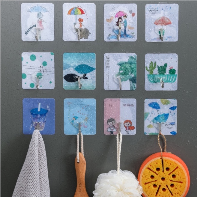 Móc Treo Đồ Dùng Nhà Bếp Có Giác Hút Mạnh Đa Năng Tiện Dụng