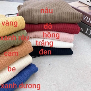 Áo len cộc tay cổ tròn kiểu dáng BASIC