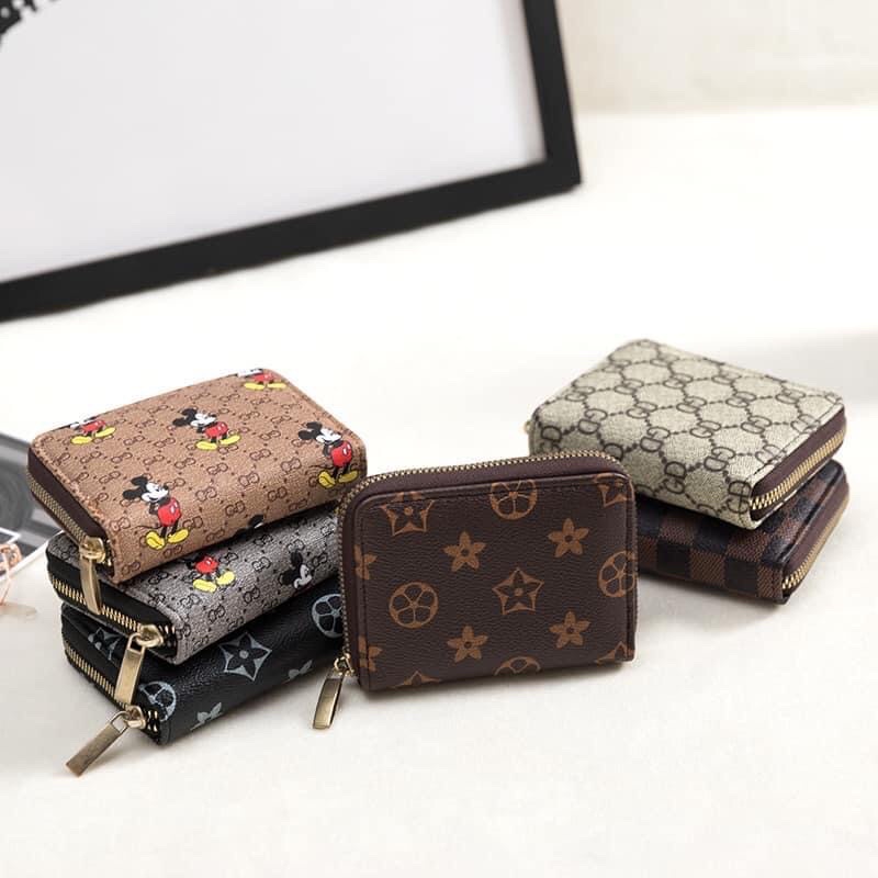 Ví ngắn cầm tay nhiều ngăn