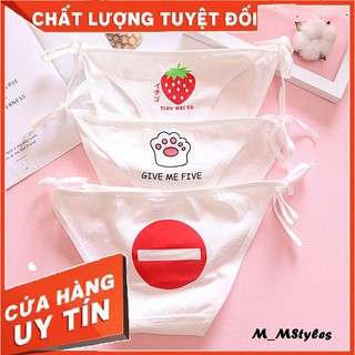 Quần Lót Cột Dây ⚡️𝐅𝐑𝐄𝐄𝐒𝐇𝐈𝐏⚡️ Quần Lót Nữ Buộc Dây Siêu Sexy Họa Tiết Xinh Xắn