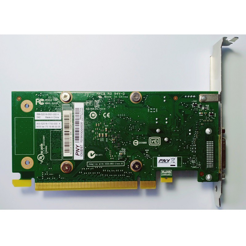 Card màn hình NVIDIA QUADRO NVS 315 1GB DDR3, hàng tháo máy chính hãng, bảo hành 6 tháng