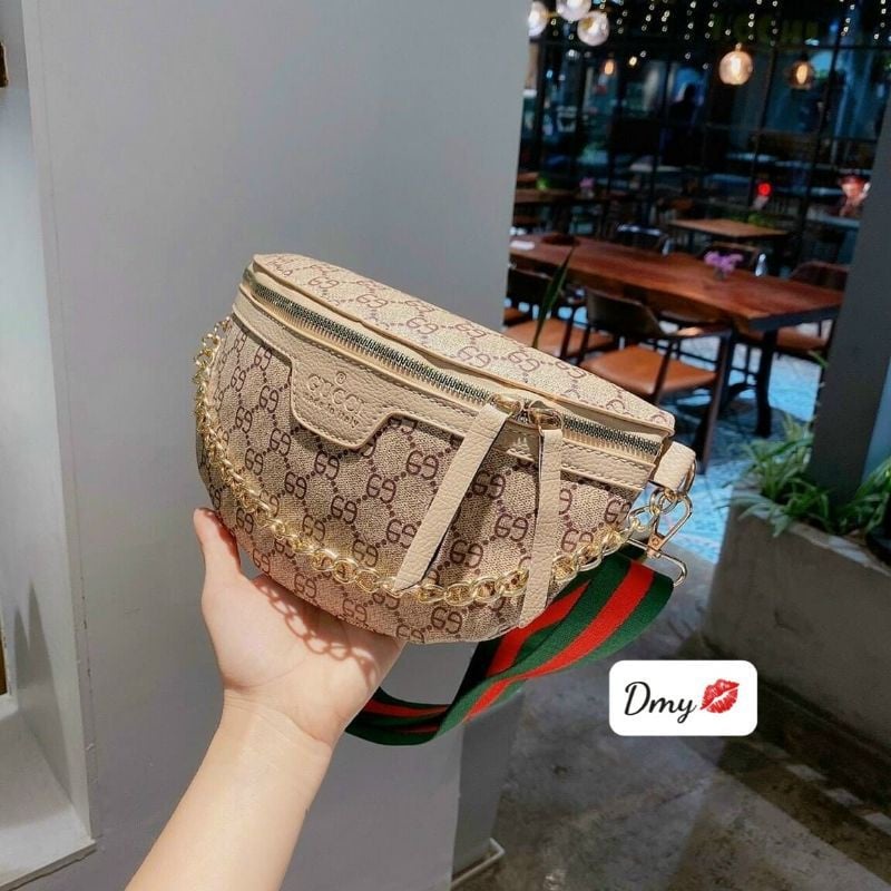 Túi Xách Nữ Bao Tử Đeo Bụng Chéo Vai Cao Cấp Phong Cách Thời Trang Hàng Hiệu Cá Tính Phong Cách Hàn Quốc