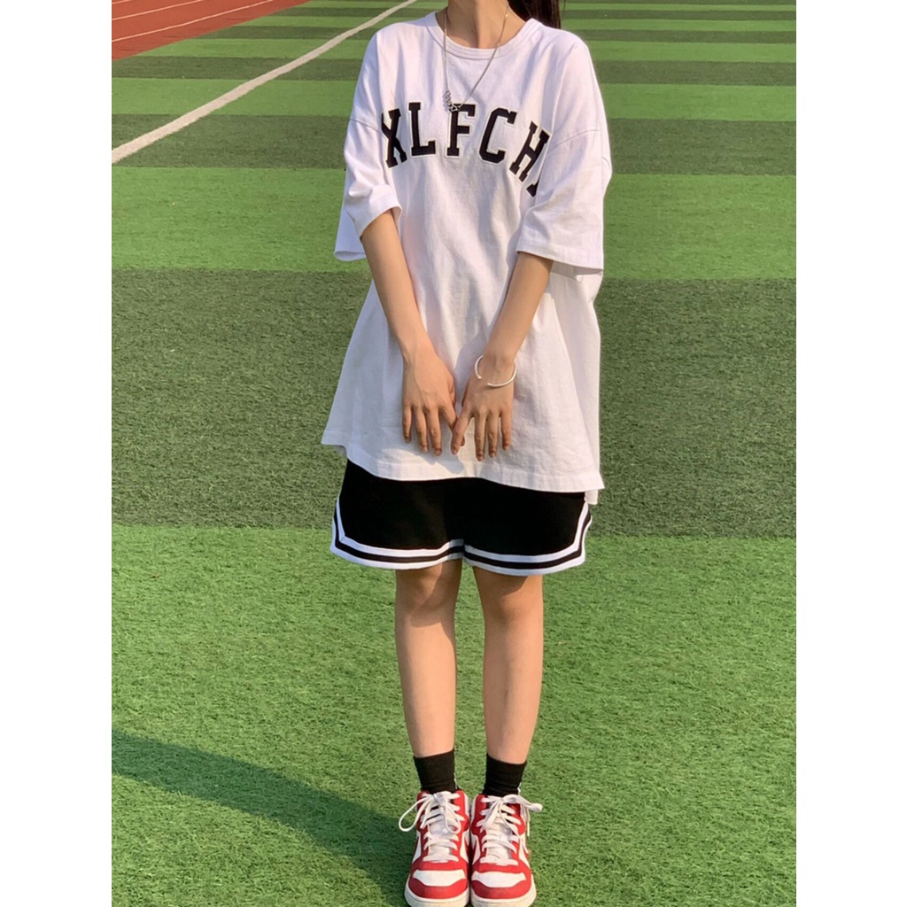 Quân Short Phối Viền 2 sọc V Thể Thao, Cotton Hàn Mịn Thoải mái họa động mã YANGKETE