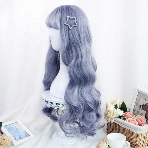 Bộ Tóc Giả Dài Xoăn Gợn Sóng Phong Cách lolita