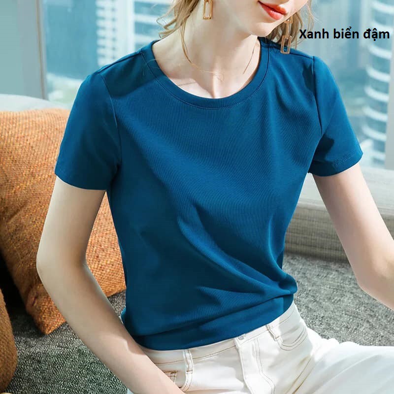 AL30677 - Áo thun nữ hè cổ tròn/Cổ tim hàng nhập - giá 240k