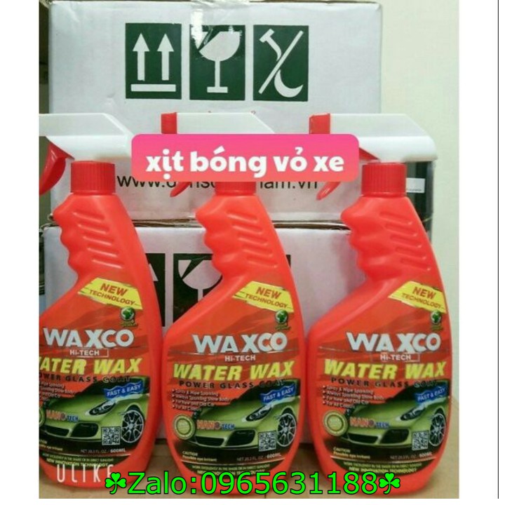 Chai xịt bóng vỏ xe, sơn xe ( nk Malaysia ) Waxco