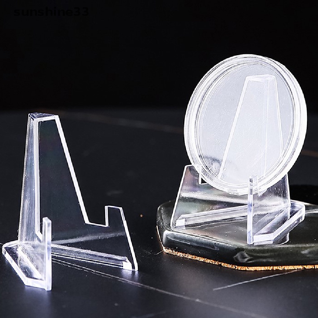Bộ 10 Giá Đỡ Trưng Bày Đồng Xu Bằng Acrylic