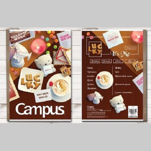 Vở kẻ ngang B5 Campus 120 trang NB-BGIF120 / NB-BGIF2120 / Vở kẻ ngangCampus Gift 120 trang cao cấp