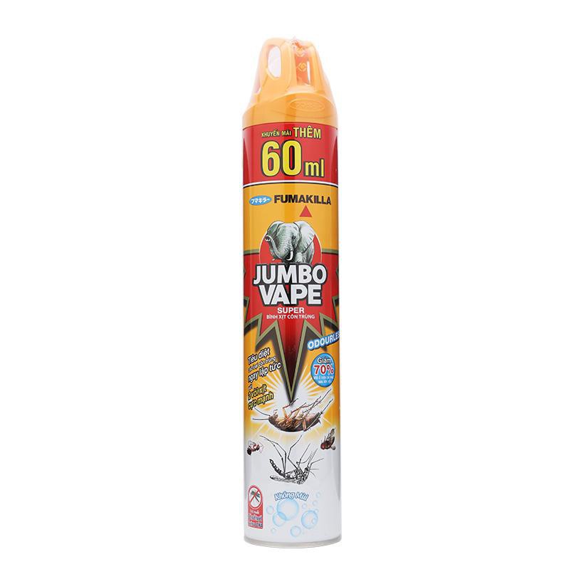 Bình xịt côn trùng JUMBO FIK Không mùi 600ml
