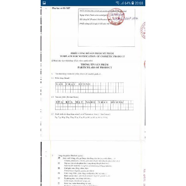 Sửa rửa mặt nghệ Thái Dương