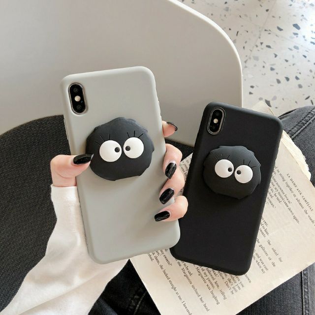 Ốp iphone logo nổi đen trắng