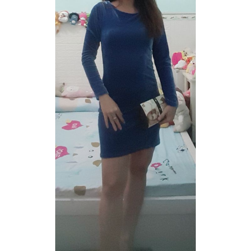 Thanh lý đầm body nhung dể thương size dưới 48kg