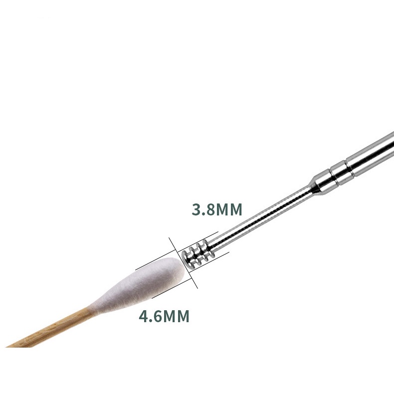 Dụng cụ lấy ráy tai INOX 6 món, dụng cụ vệ sinh tai 6 món