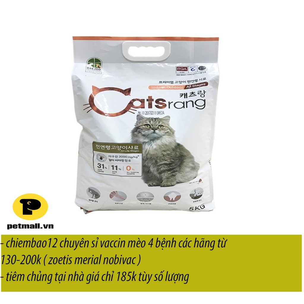5kg thức ăn khô cho mèo catsrang bao công ty sỉ SLL