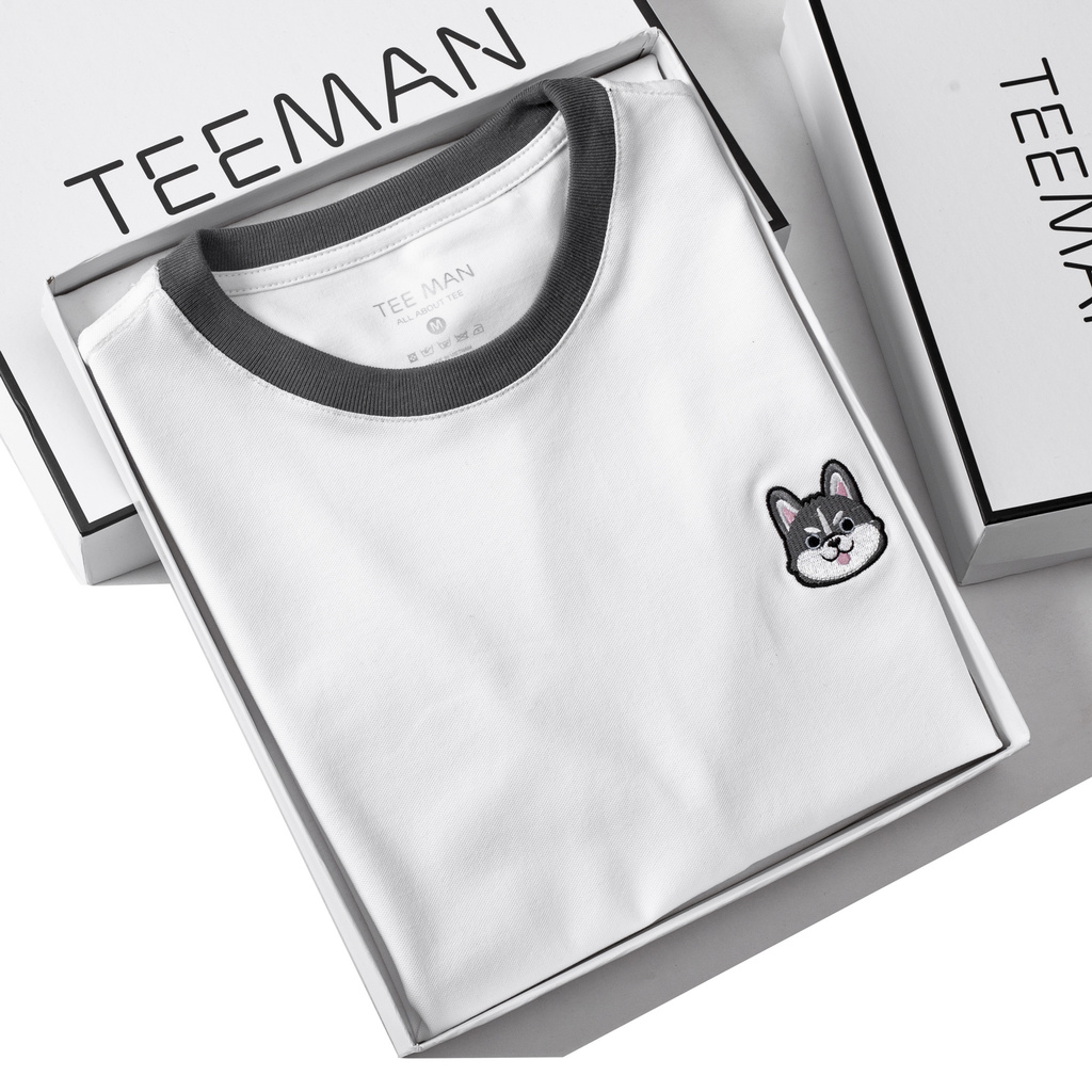 Áo thun nam cổ tròn SIGNA TEE, thêu hình trẻ trung, năng động - TEEMAN | BigBuy360 - bigbuy360.vn