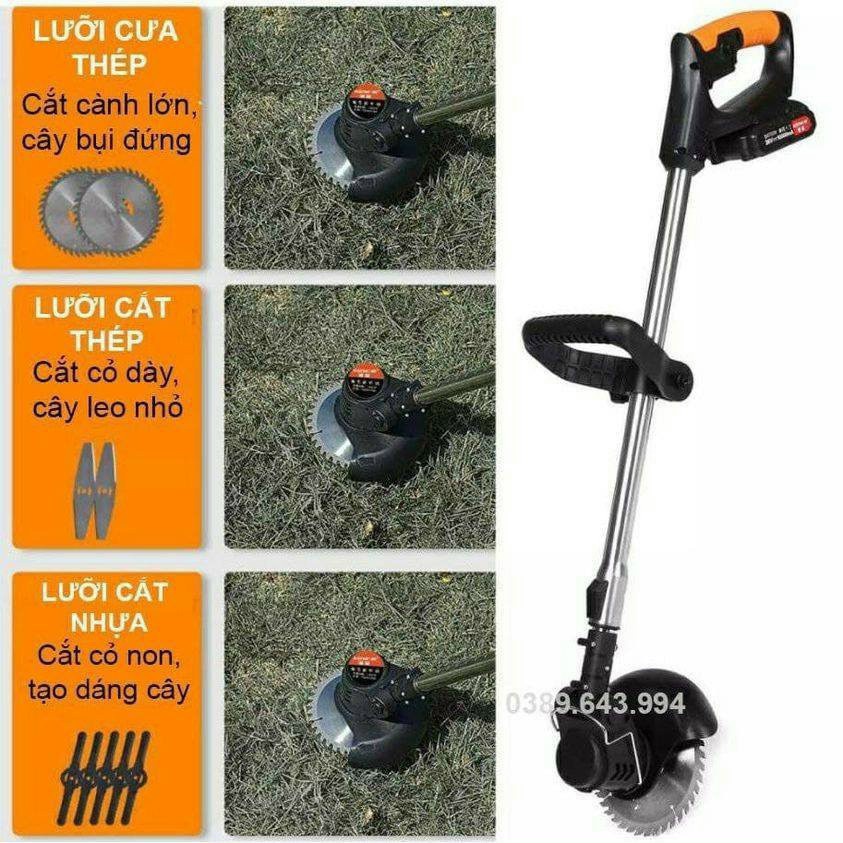 Máy cắt cỏ cầm tay, máy cắt cỏ dùng pin LAPUSEN 36V chân pin thông dụng