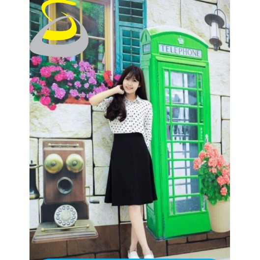 Chân váy xoè dáng lỡ
