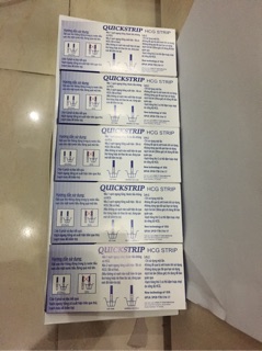 Combo 5 que thử thai Quickstrip