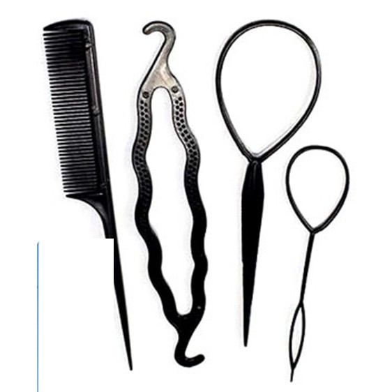 dts1939 Bộ dụng cụ làm tóc 4 món tiện dụng đa năng