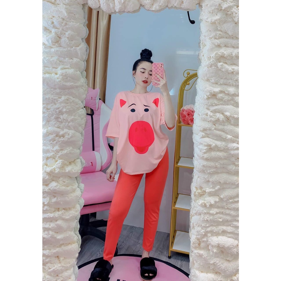 ĐỒ BỘ GẤU DÀI,ĐỒ MẶC NHÀ,ĐỒ NGỦ NỮ,ĐỒ NGỦ MẶC NHÀ, ĐỒ NGỦ HEO HỒNG