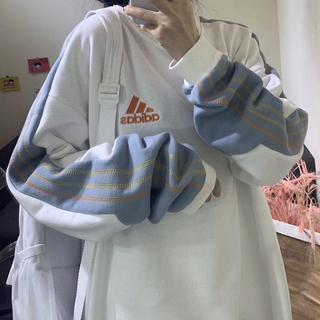 Áo Sweater Vải Cotton Dáng Rộng Thời Trang 2020 Dành Cho Các Cặp Đôi