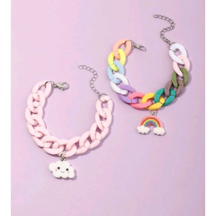 🧸SET 2 VÒNG TAY BÉ GÁI-TẶNG KÈM TÚI RÚT