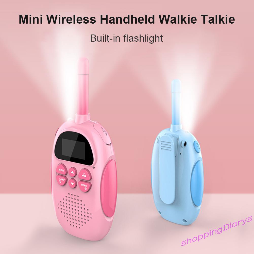 ✤Sh✤2pcs Walkie Talkie Kids Walkie-talkies 22 Channels 2 Way Wireless Radio Toy