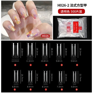 Set 500 Móng Tay Giả Kiểu Pháp