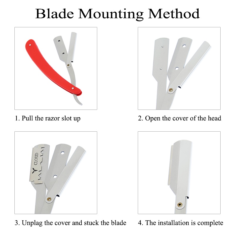 Set 10/20 Lưỡi Dao Cạo Râu Hai Mặt Bằng Thép Không Gỉ C0011A Dành Cho Nam