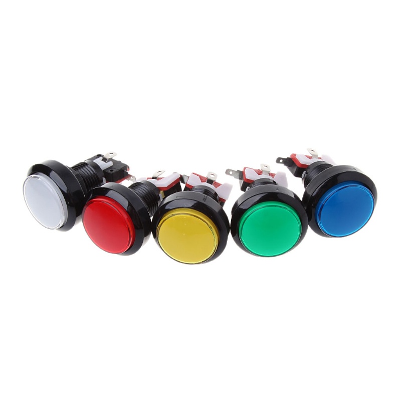 ✿ Nút Nhấn Có Đèn LED 45MM 12V Cho Máy Chơi Game Arcade