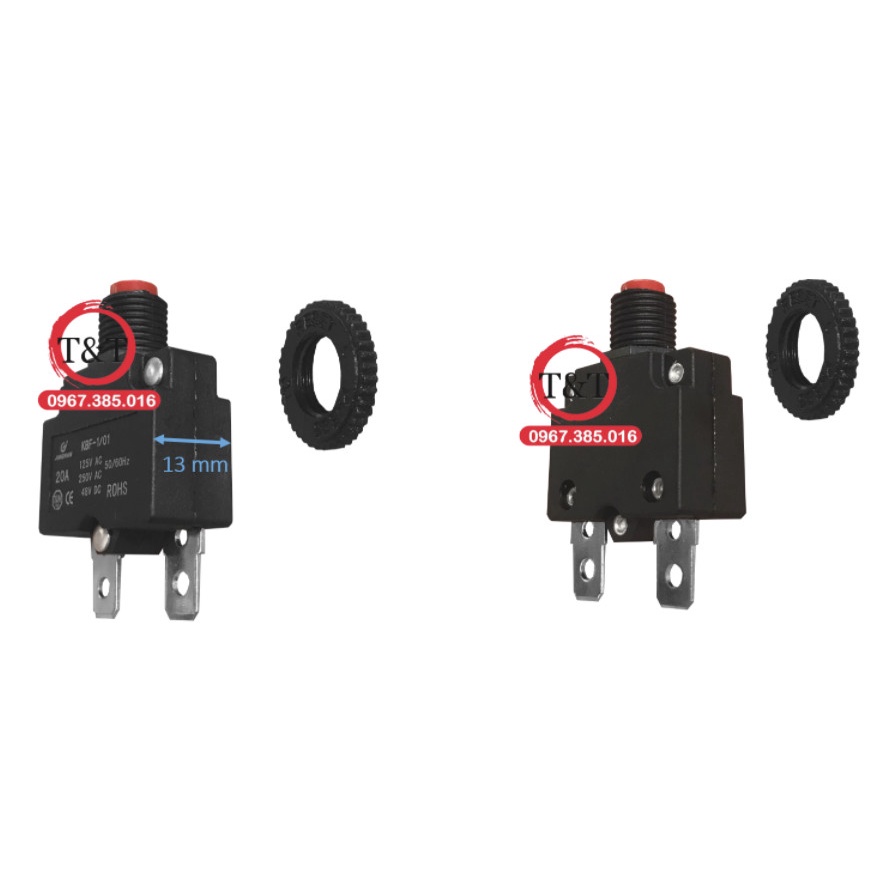 Rơ ne nhiệt công tắc nhiệt  rơ ne 20A 20a rơ ne máy rửa xe rơ le nhiệt 20a