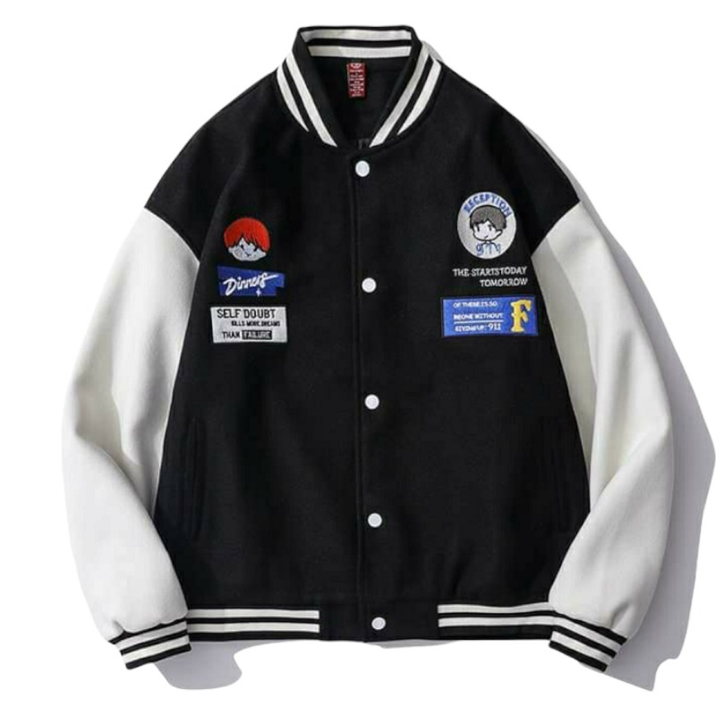 Áo Khoác Nỉ BOMBER PE Unisex Cúc Bấm ETP Mẫu Mới Bao HOT - ĐĂNG QUANG FASHION