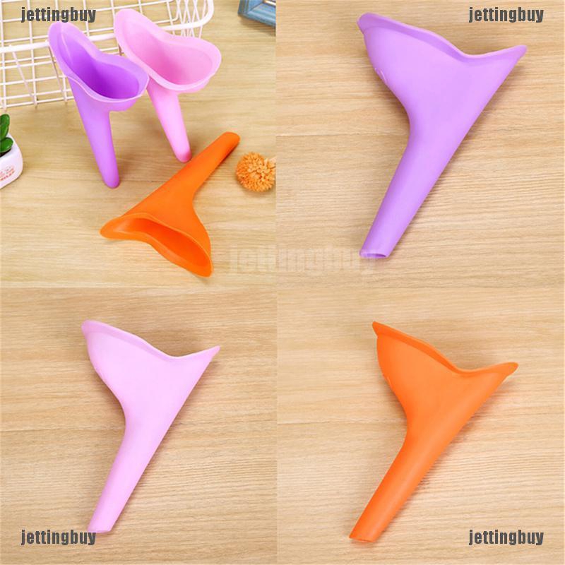 JETTING Dụng cụ hỗ trợ đi vệ sinh bằng silicon thiết kế tiện dụng cho nữ khi du lịch