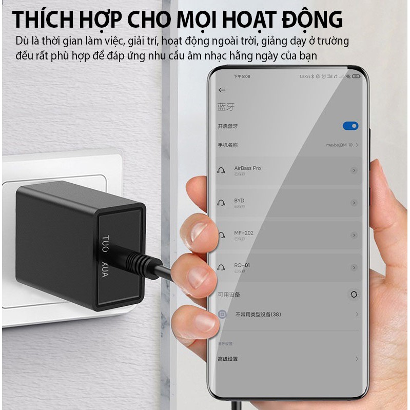 Thiết Bị Nhận Không Dây Bluetooth 5.0 Adapter D60 - Bluetooth D60