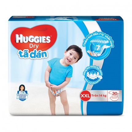 Tã dán S56, M48, L42, XLl38, XXL34 huggies