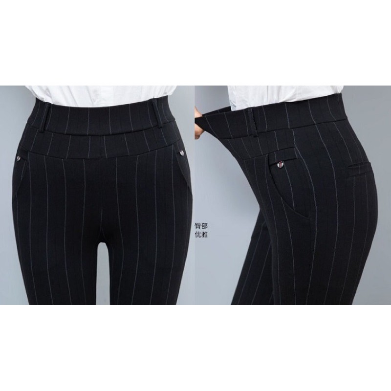 quần tây big size sọc đen có con đỉa size 5Xl 65-75kg