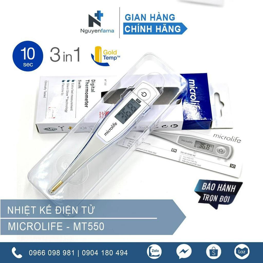 Nhiệt kế điện tử đầu dẻo Microlife MT550-BH Trọn đời